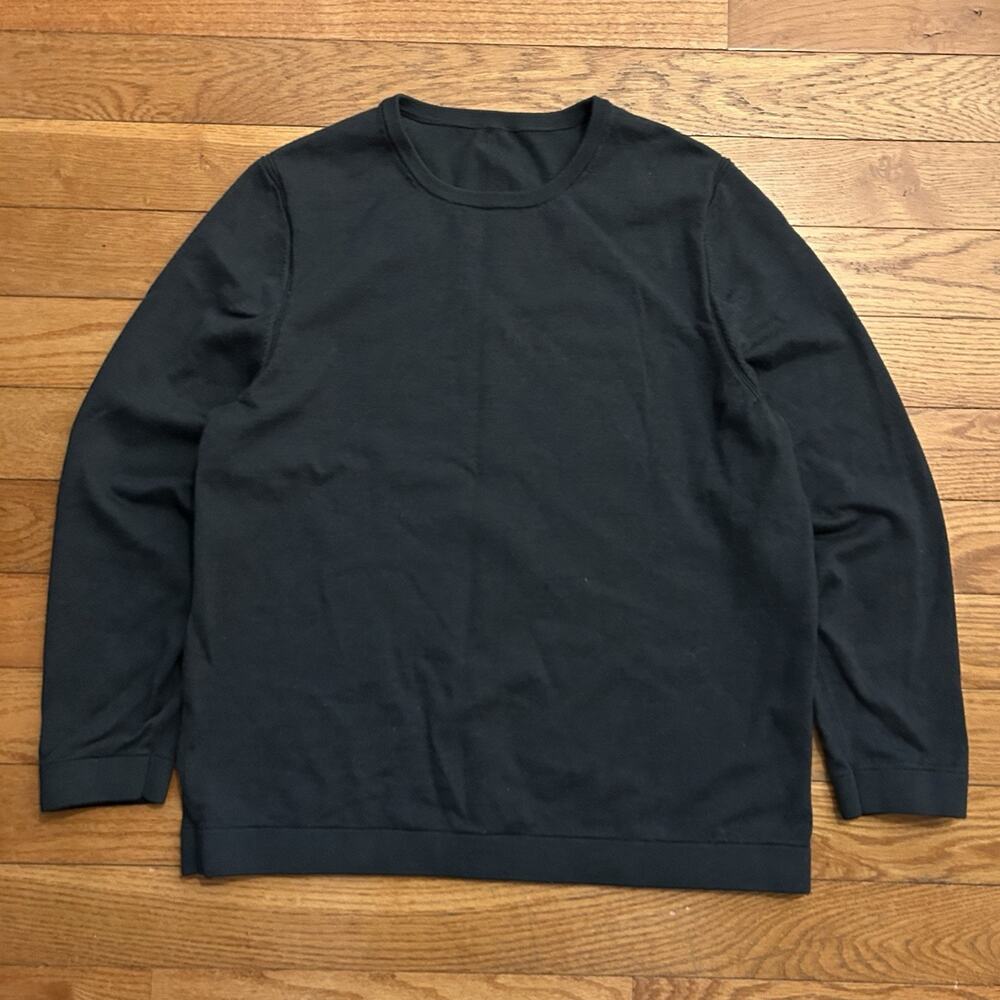 Lululemon Merino Wool Blend Knit Forest Green Pullover Sweater Large